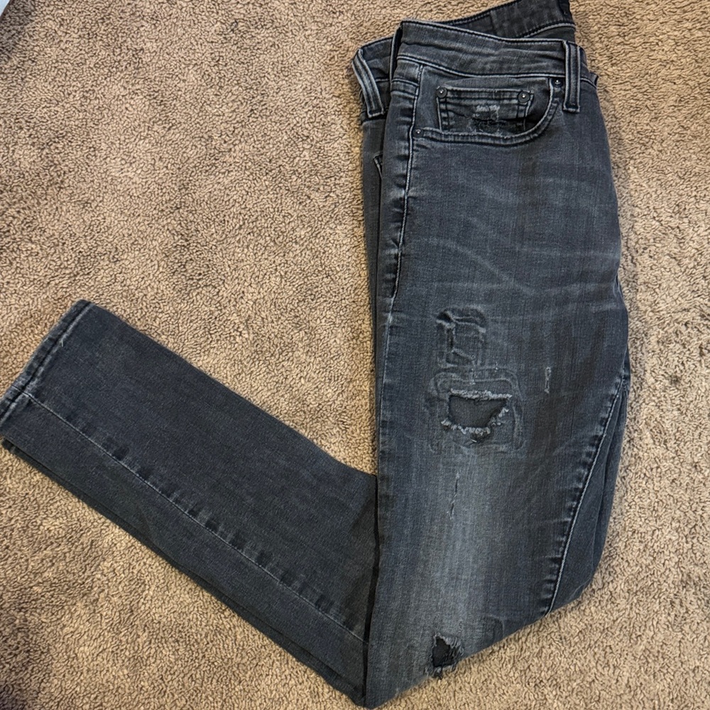 Men’s express Stylish Distressed Jeans in Dark Gray